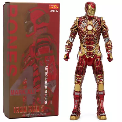 Marvel Avengers Iron Man MK45 Tony Stark 12  Action Figure Display Model Statue • £48.47