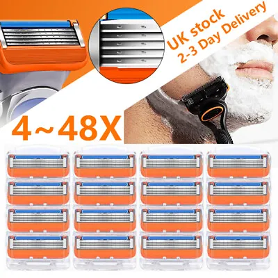 4-48 PCS 5 Proglide Shaving Razor Blades Refills Compatible For Gillette Fusion • £7.23