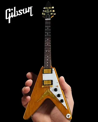 Gibson 1958 Korina Flying V 1:4 Scale Mini Guitar Model • $49.99