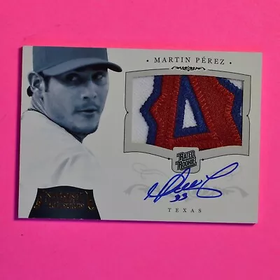 2012 Panini National Treasures #d/25 Martin Perez #92 RC Auto Patch Rated Rookie • $69.99