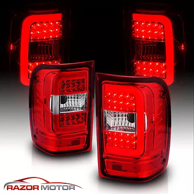 [LED C Light Bar] 2001-2011 Ford Ranger Red Clear Lens LED Tail Lights • $127.53