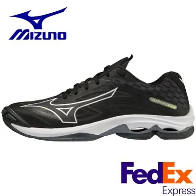 MIZUNO Volleyball Shoes WAVE LIGHTNING Z7 V1GA2200 01 Black / White Unisex FEDEX • $133.50