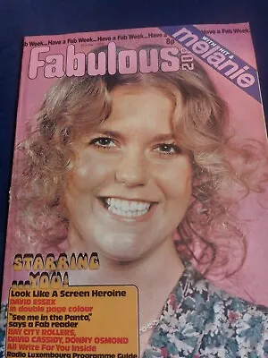 Vintage FABULOUS 208 Magazine 21 DECEMBER 1974 Essex Cassidy Osmond Bay City 127 • £12.50