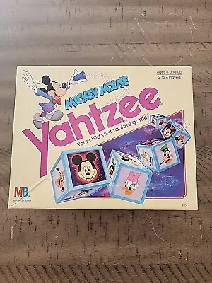 Vintage 1988 Disney Mickey Mouse Yahtzee Milton Bradley Dice Game Complete 4908 • $25