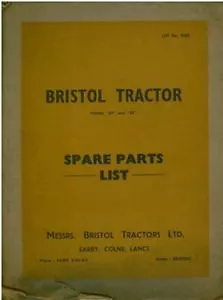 Bristol Crawler Tractor - Model 20 & 22 Parts Manual • £25