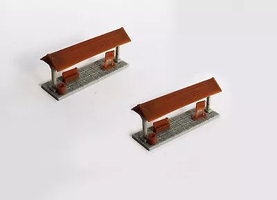 Outland Models Train Railway Layout Small Station Passenger Platform X2 Z Scale • $6.99