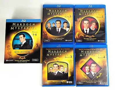 Murdoch Mysteries - Seasons 1-4 Blu-Ray Dvd 12 Disc Set Series 1 2 3 4 Lot PBS • $69.99
