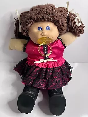 1985 Cabbage Patch Kids Doll HM# 4 - Pacifier Blue Eyes Brown Hair Dimples • $65