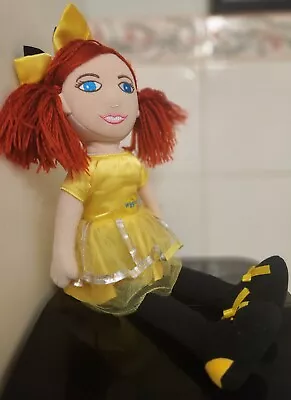 Emma Wiggle Doll The Wiggles Yellow Wiggle Plush Toy Jasnor 2017 40cm • $22