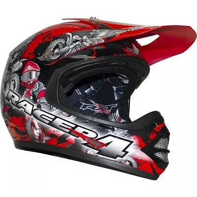 RXT MX Racer 4 Red Kids Off Road Motocross Dirt Bike Riding Helmet • $124.95