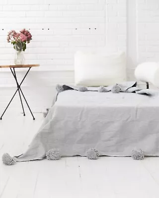 Moroccan Pom Blanket. ABD-02-43 • $195