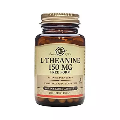 Solgar L-Theanine 150 Mg Vegetable Capsules - Pack Of 60 • £21.99