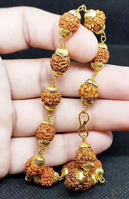 5 Face Rudraksha Bracelet 100% Real 5 Mukhi Rudraksh Wrist Bracelet Energized • $11.99