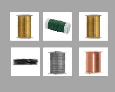 Craft Wire - Gold Silver Green Black - Jewellery Floristry Beading Crafting • £5.49