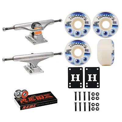 Independent Skateboard Trucks 139 (8.0 ) Triclops Wheels 51mm 99A Bones Reds • $68.95
