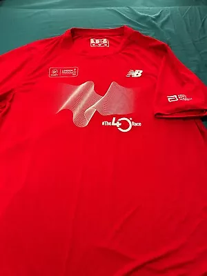 40th London Marathon 2020  Volunteer's T-shirt. Size Large And In Red. • £10