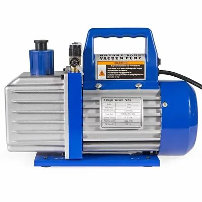 $108.95 • Buy Vacuum Pump 2-Stage 5 CFM 1/2HP Rotary Vane Deep HVAC R410a R134 W/ Oil  Bottle