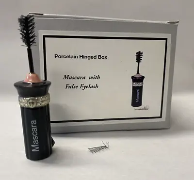 Ladies Mascara With  False Eyelash PHB Porcelain Hinged Box By Midwest • $24.98