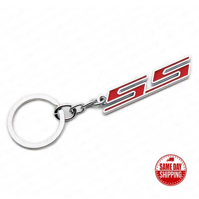 Chevy SS 3D Logo Sport Alloy Car SUV Home Key Keychain Ring Decoration Gift Red • $9.99