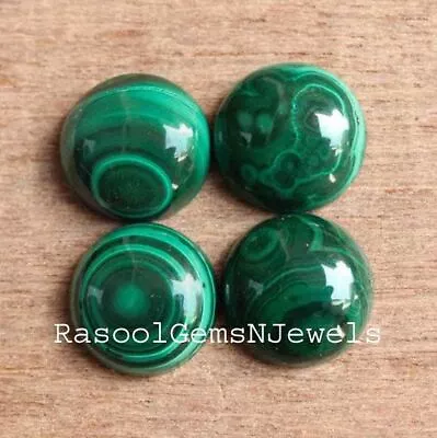 3x3 - 20x20 Mm Round Natural Malachite Cabochon Loose Gemstone Wholesale Lot • $9