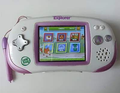 Leapfrog Leapster Explorer Learning Console (Purple) Good Used Condition. • £33.25
