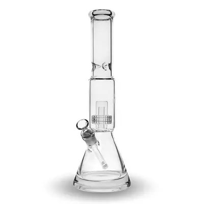 Super Thick 16 INCH Bong Matrix Water Pipe Clear Glass 15mm Beaker Hookah USA • $59.95