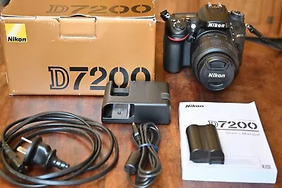 Nikon D7200 24.2 MP Digital SLR Camera With 18-55mm VR Lens Immaculate Boxed • $455