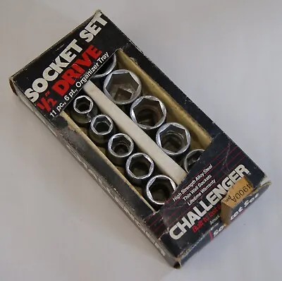 RARE NOS Stanley Challenger USA By Proto 1/2  Drive Socket Set SAE 11Pcs L-5382 • $123.64