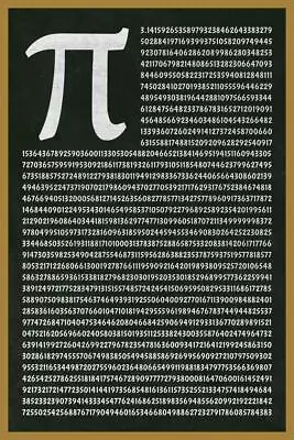 Mathematical Number PI To 1801 Decimals Math Classroom Science Poster 36x54 • $29.98