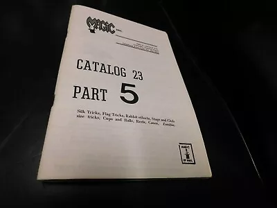 Magic Inc Chicago Illinois Catalog #23 Part 5 • $5.49