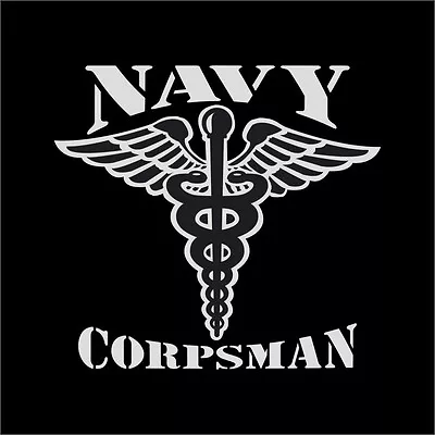 US Navy Corpsman Military Vinyl Decal Sticker Window Wall Car • $11.66