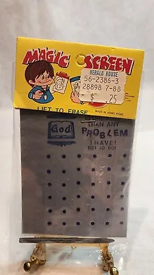 Vintage Magic Screen Pad Toy Scribble Slate W Pen Tool Lift To Erase • $8