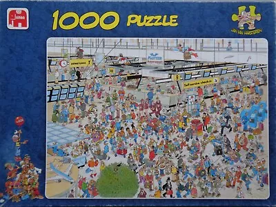 Jan Van Haasteren   1000 Piece Jigsaw  DEPARTURE HALL Complete • £4