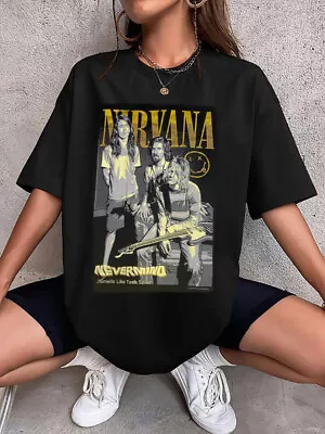 Nirvana Black Band SHIRT Vintage Band Tee Nirvana Unisex Shirt • $32.99