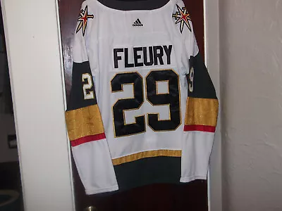 Vegas Knights White Jersey Fleury Adidas 52 ...ship Lower 48 Only. • $49