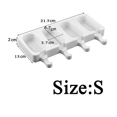 Silicone Ice Cream Mould Popsicle Lolly Frozen Dessert Maker Cakesicles 4 Trays • £4.11