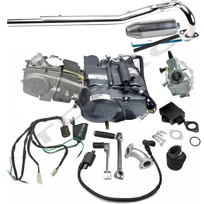 Lifan 150cc Engine Motor Exhaust Kit For Dirt Pit Bike Honda 125 140cc 160 200cc • $709.44