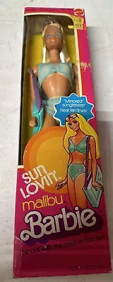 Vintage 1978 Sun Lovin' Malibu Barbie Mattel #1067 Real Tan Lines New NRFB • $79.99