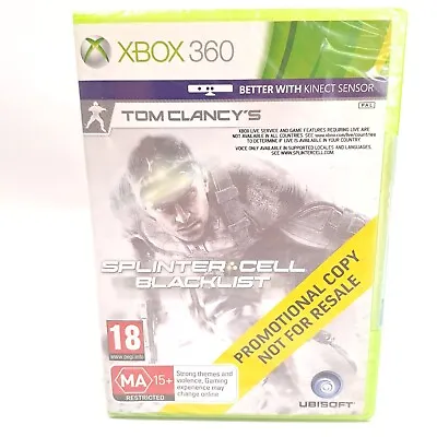 Tom Clancy's Splinter Cell Blacklist (XBox 360 PAL) Promotional Copy New Sealed • $44.99