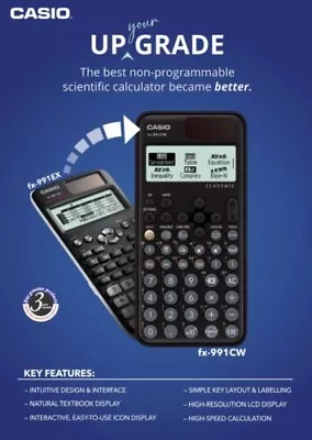 Casio Fx-991CW ClassWiz Advanced Scientific Calculator - Ideal For A-level • $60.50