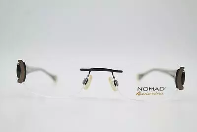 Vintage Glasses MOREL NOMAD 1831N Black Gold Bronze Rimless Frames • $44.46