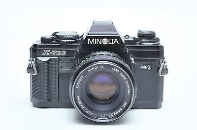 Minolta X-700 35mm SLR Film Camera/Function Back W/50mm F1.7 Manual Focus Lens • $232