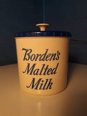 Antique BORDEN'S MALTED MILK Canister/dispenser • $60