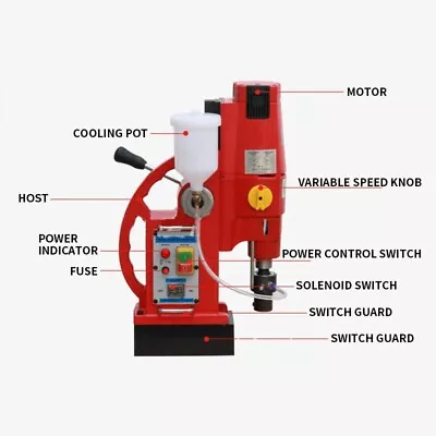 Multifunctional 23 Magnetic Drilling Tapping Machine Desktop Drilling Machine • $1266