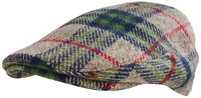 Tartan Flat Cap Check Newsboy Hat Country Style Peaked Gatsby - Cabbie Hat • £15.99