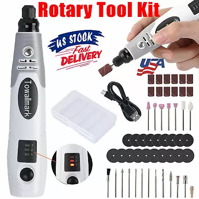 3.6V Rotary Tool Kit Cordless Rechargeable Mini Carver Engraver Cutter Polisher  • $18.67