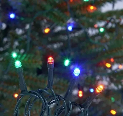 8 Function Multi Colour 9.5mtr Fairy Lights 160 LED UK Mains Plug Christmas Tree • £15.99