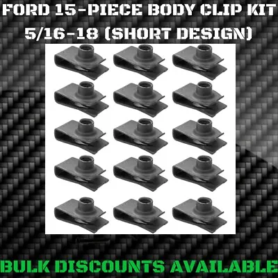 1953-1986 F100 F150 F200 Interior Exterior Front End U NUTS BODY BOLT CLIPS 5/16 • $15.96