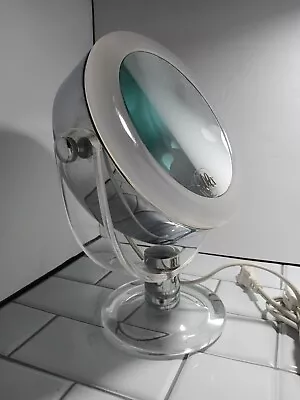 Jerdon HL1045 Vintage Lighted Atomic Makeup Magnifying Mirror Vintage Retro10X🔵 • $29.99