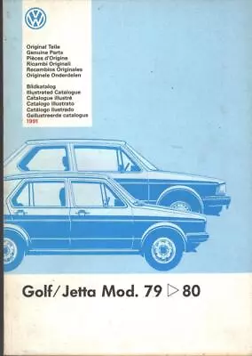 Vw Golf & Jetta Mk1 1.11.31.51.6 Gtidiesel1979-1980 Factory Parts Catalogue • $189.43
